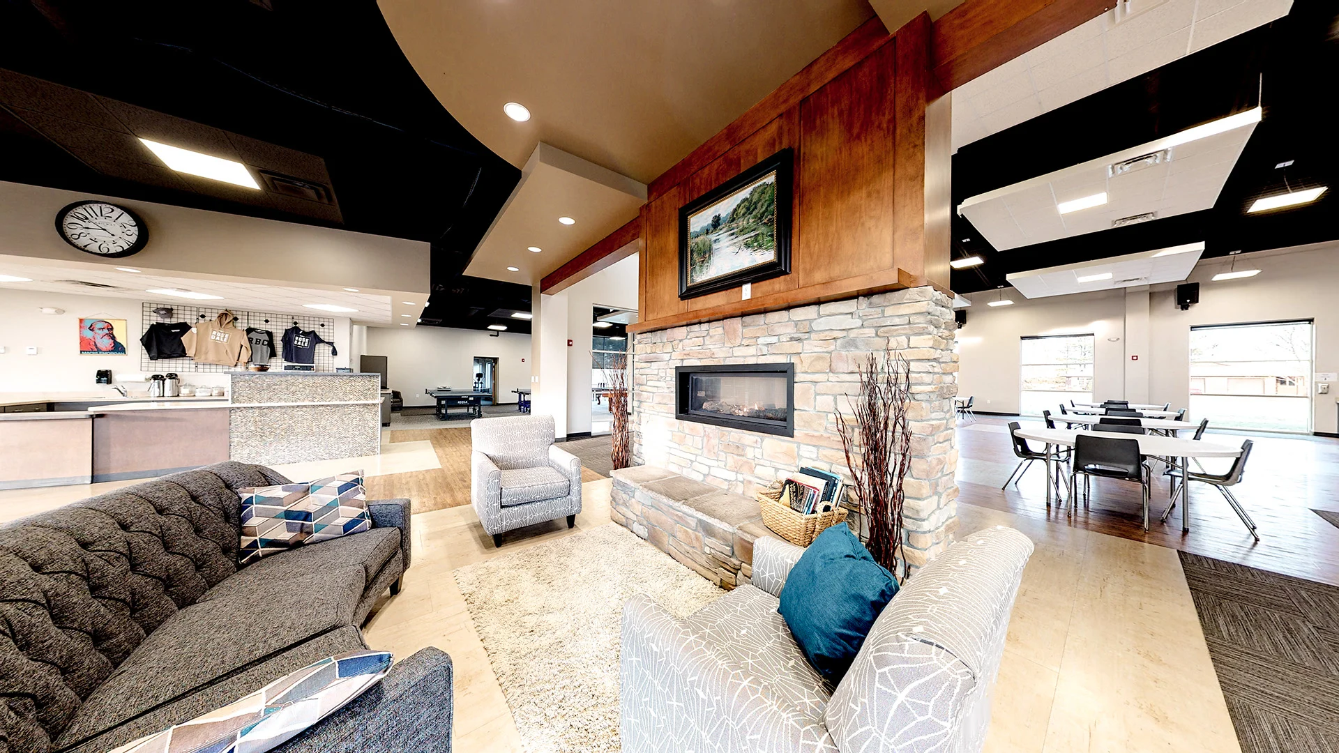 Rosedale-Bible-College-Student-Life-Center lobby church building church architect