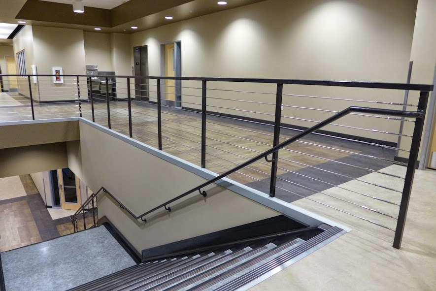 simpson university hall & stairs science nurse church building church architect
