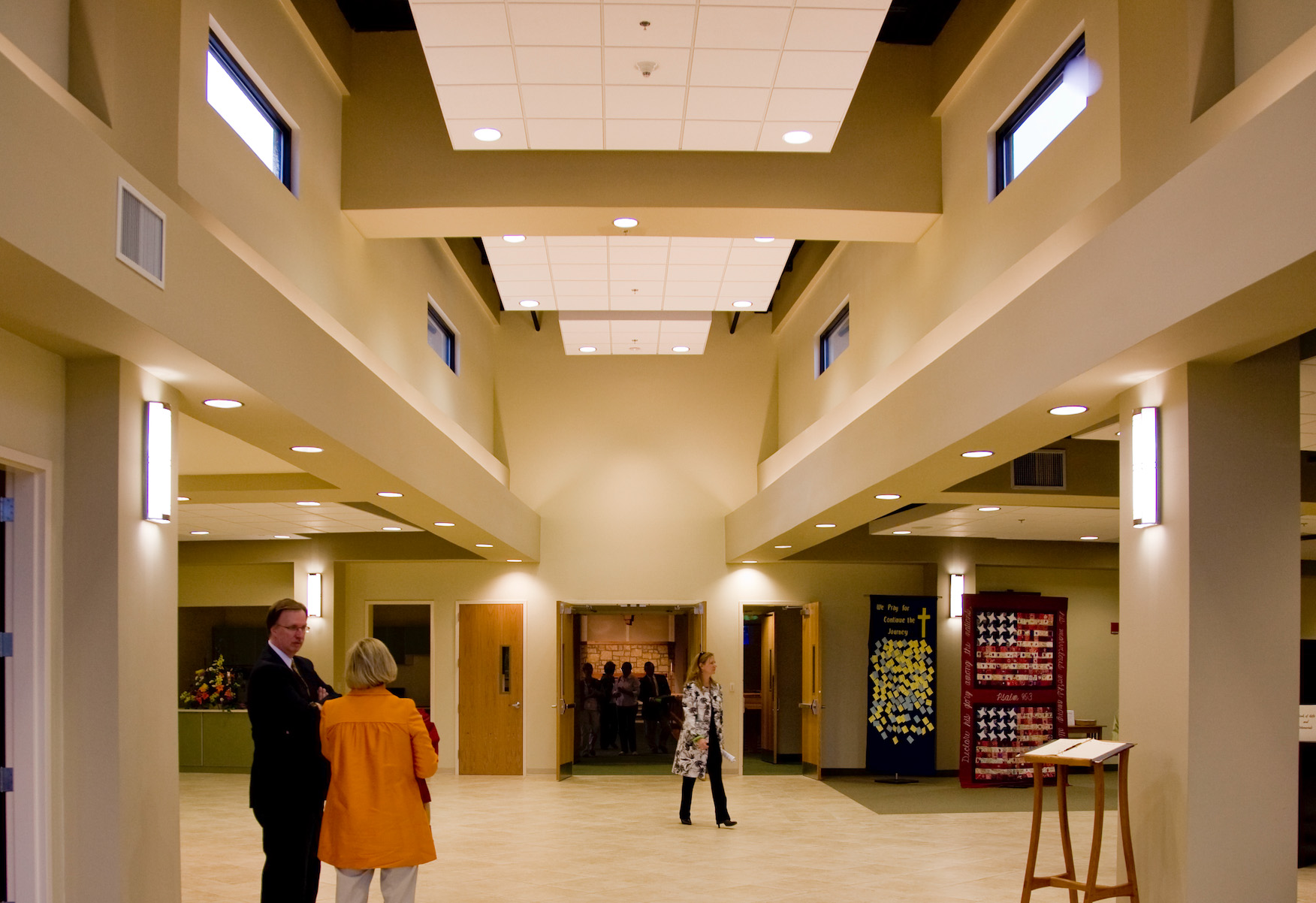 St. Andrew lobby church building church architect