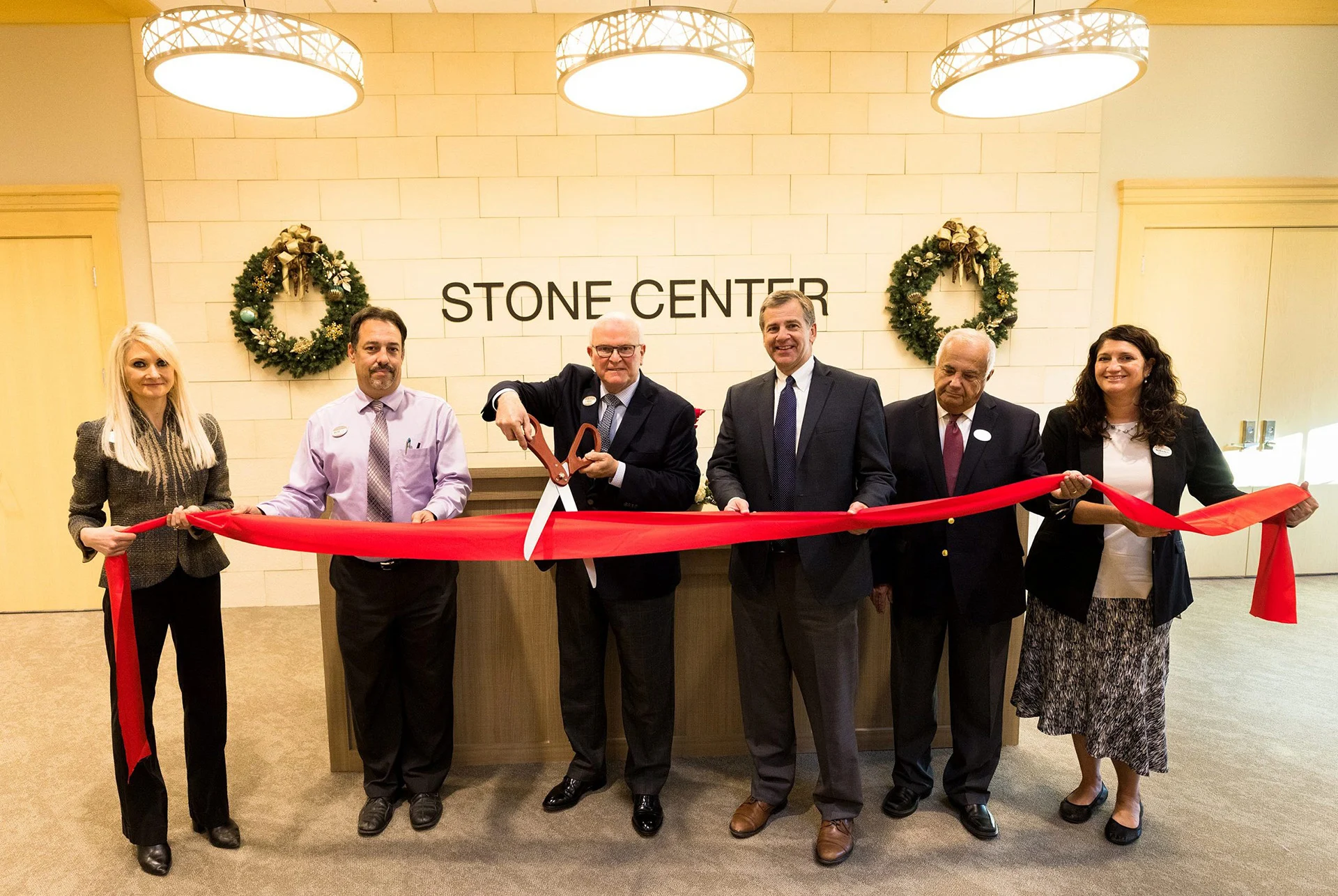 Stone Worship Ribbon Cutting church building church architect