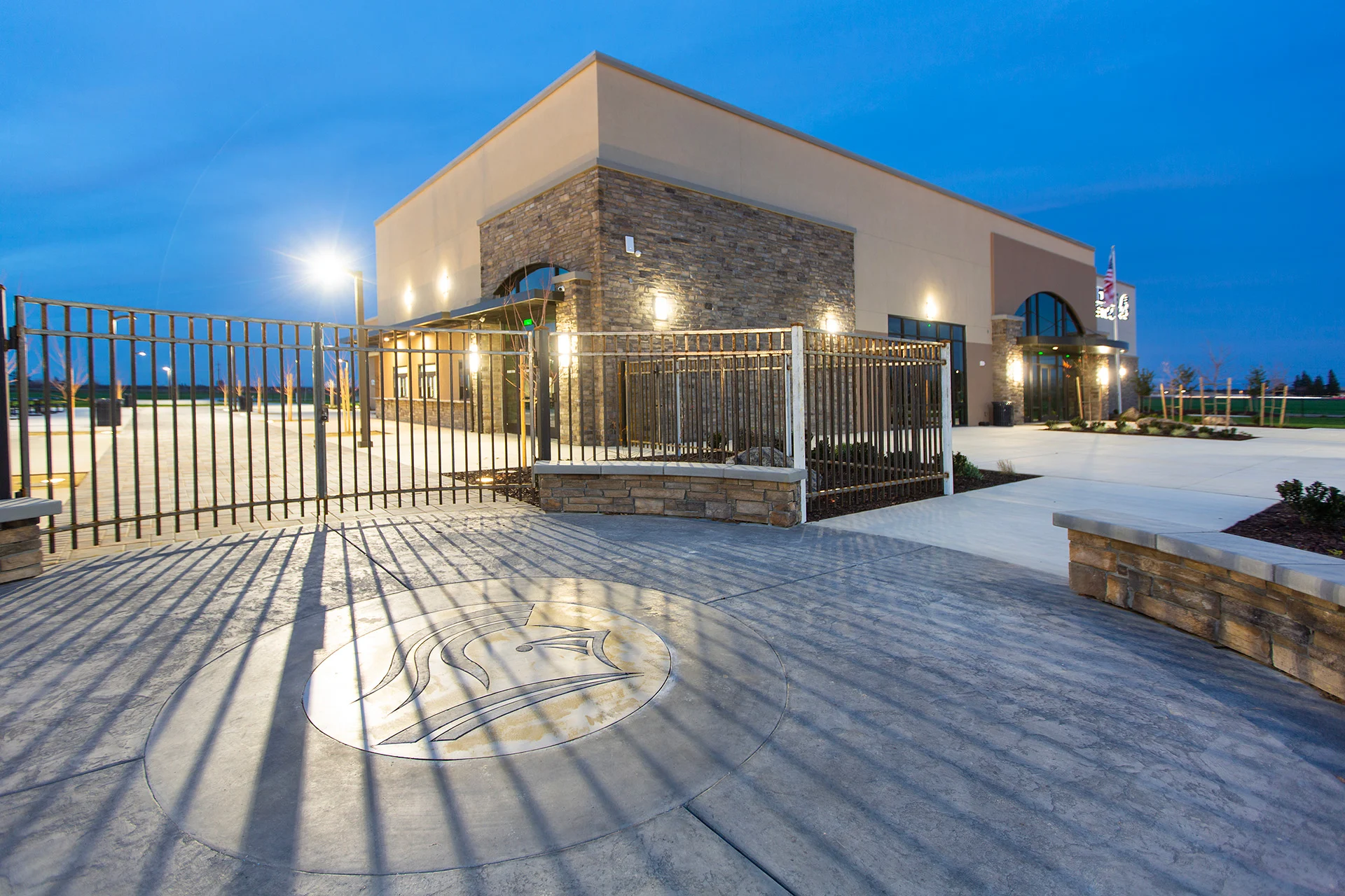 Stoneridge exterior back church building church architect