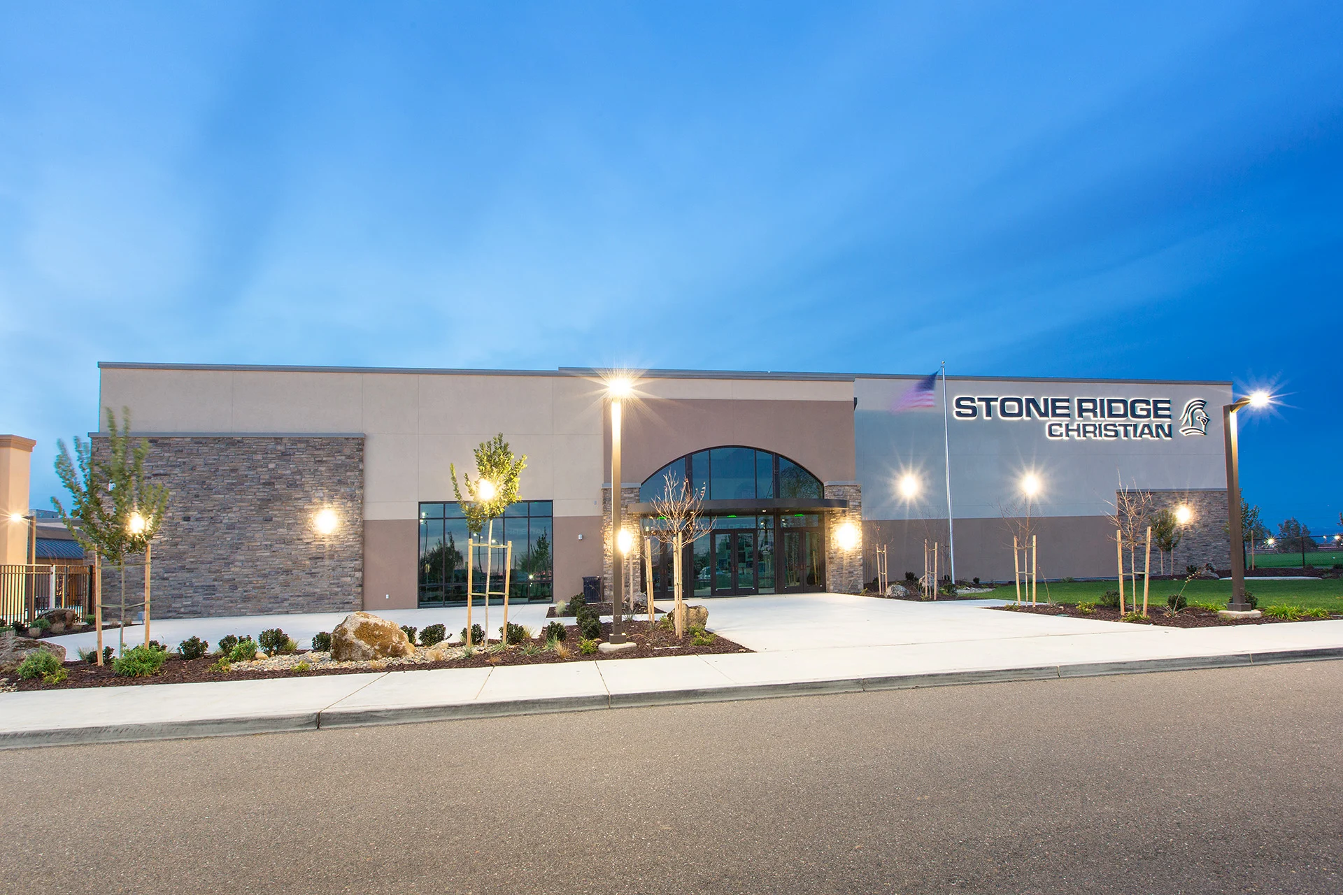 Stoneridge exterior header church building church architect