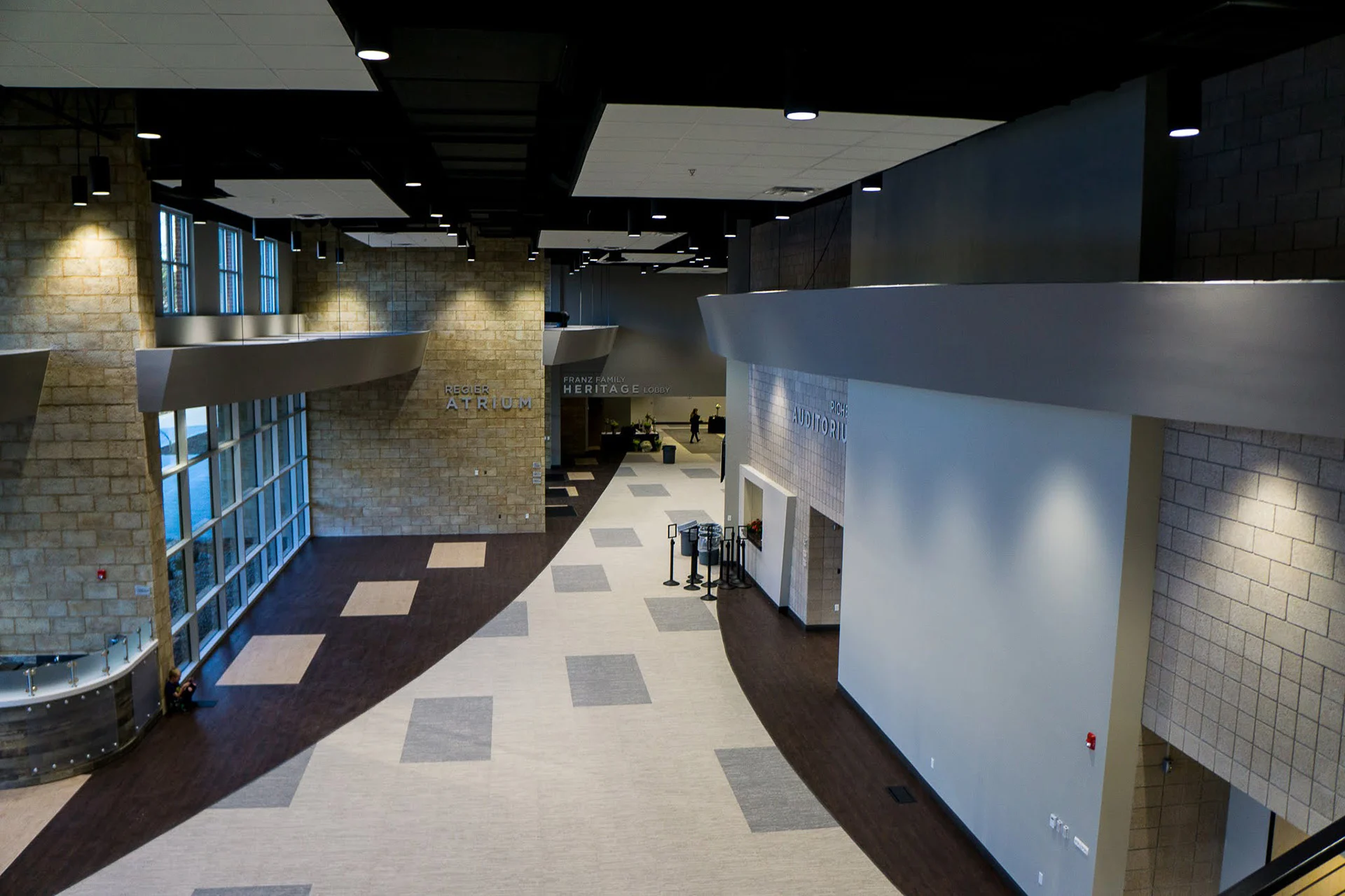 Tabor College lobby church building church architect