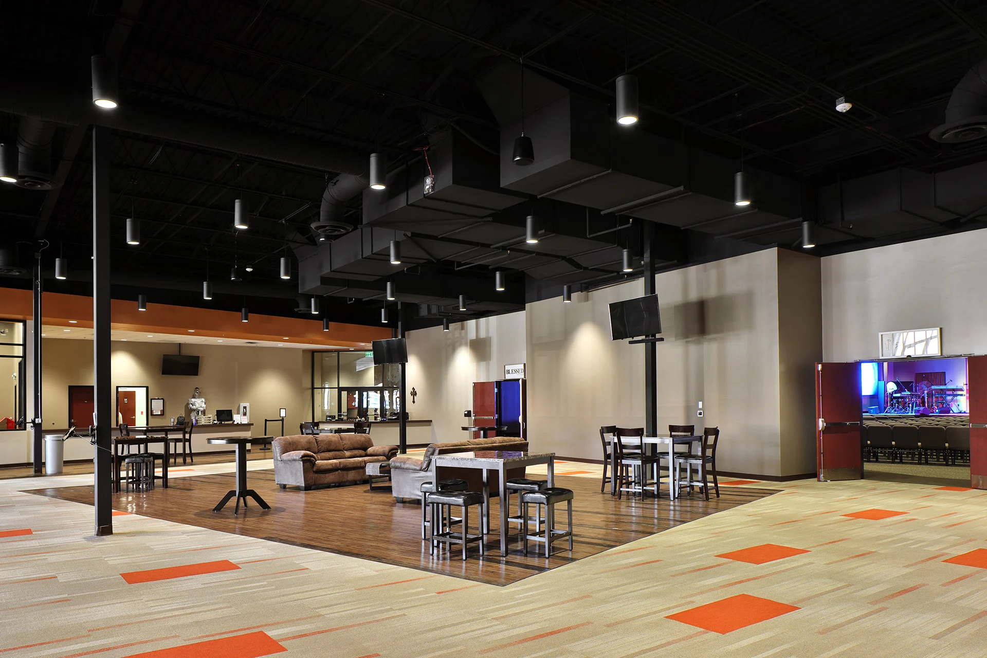 ThePraisePlace lobby church building church architect