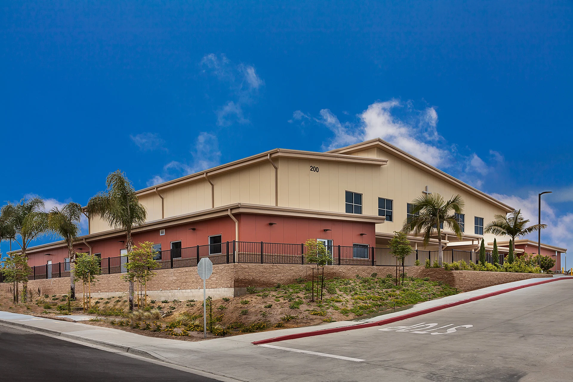 Victory Christian Gym Exterior - Northeast Corner church building church architect