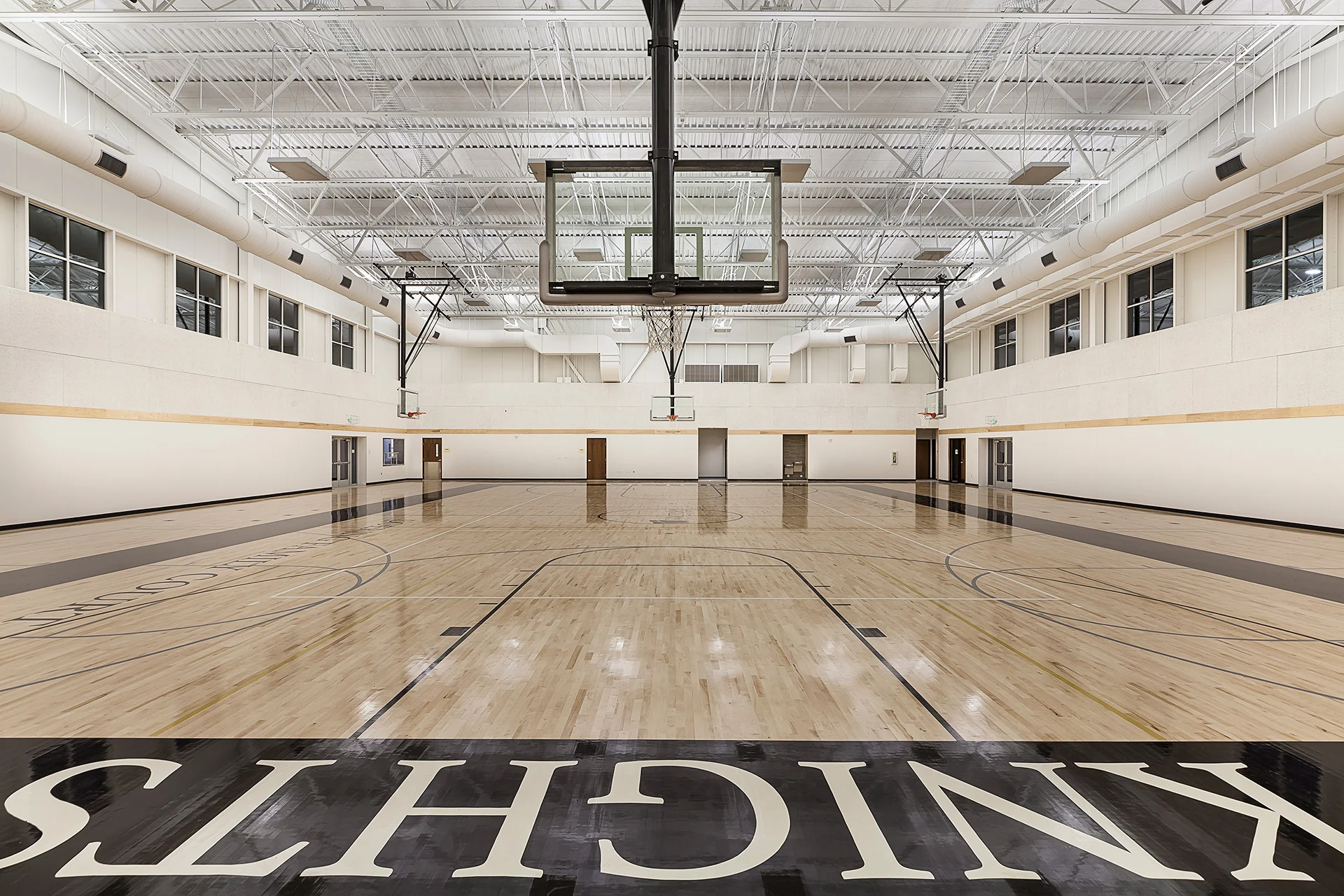 Victory Christian Gym Interior - West End church building church architect