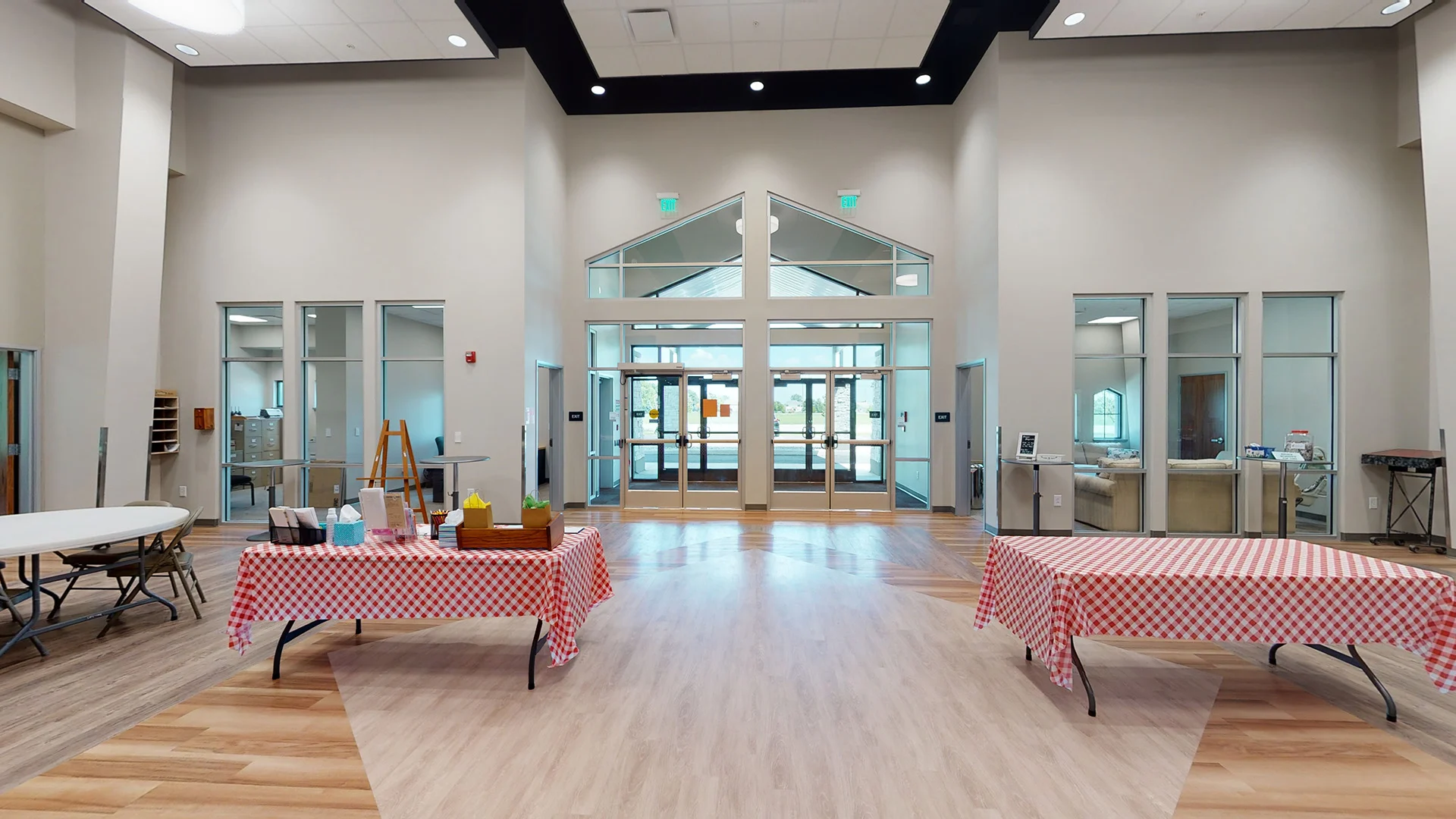 Waterville United Methodist Church lobby church building church architect