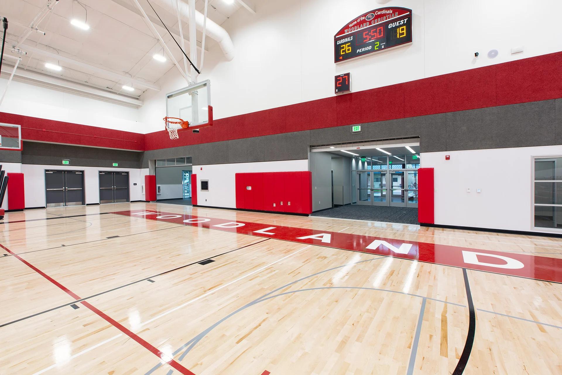 WC-Gym basketball floor church building church architect