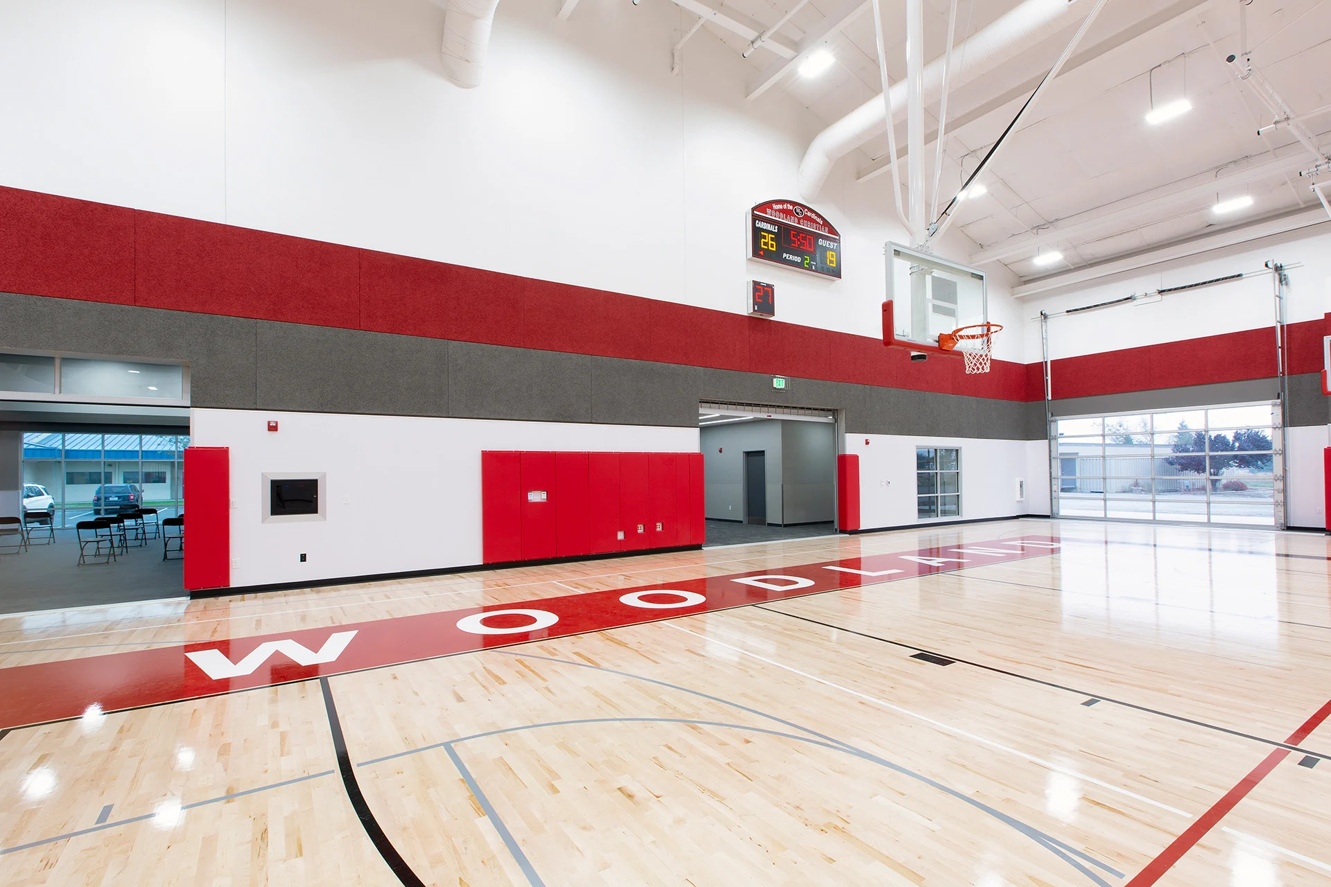WC-Gym basketball floor church building church architect