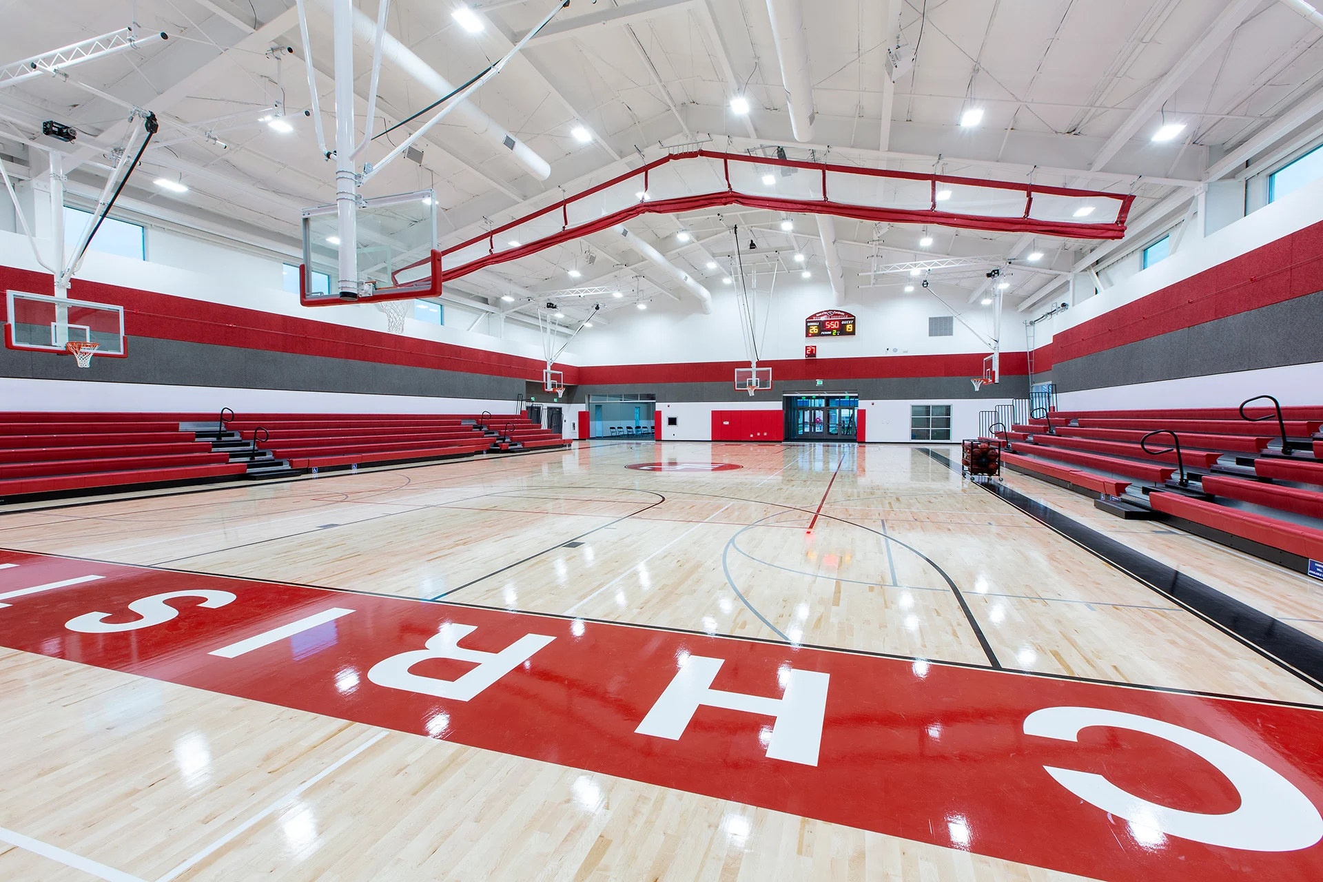 WC-Gym floor church building church architect