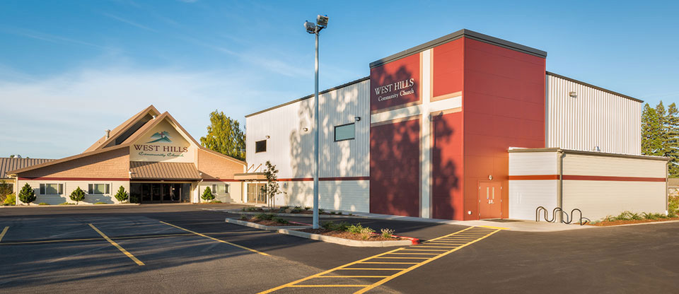West Hills exterior church building church architect