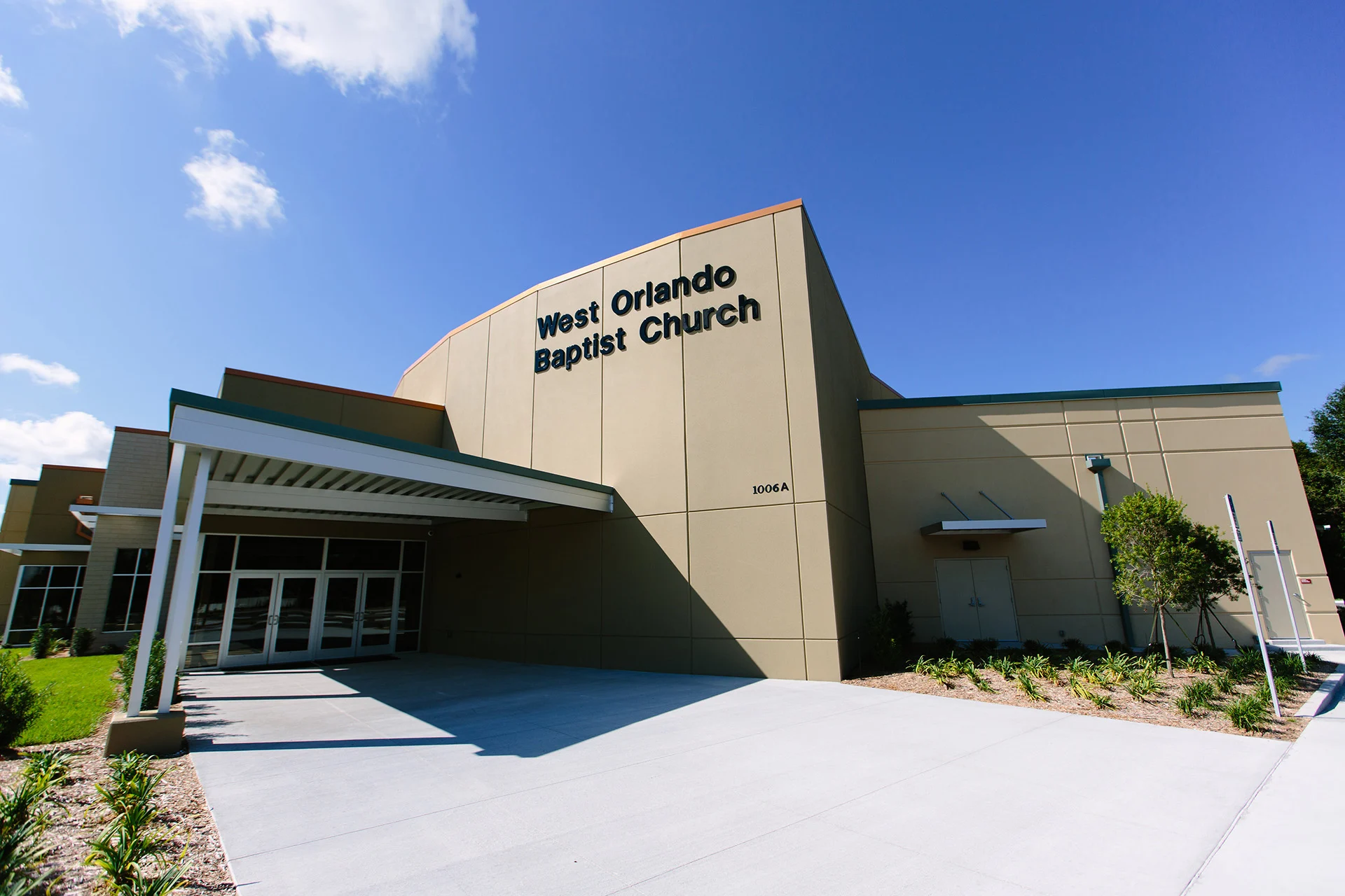 WOBC exterior church building church architect