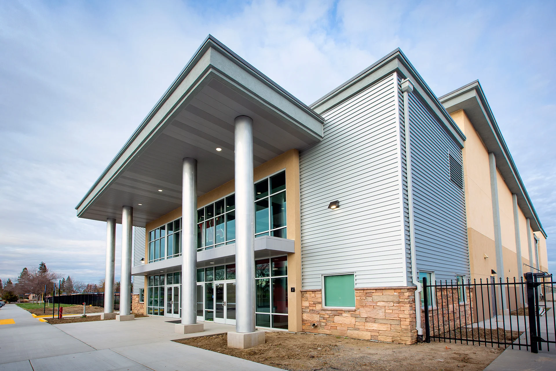 Woodland Christian - Theatre exterior church building church architect