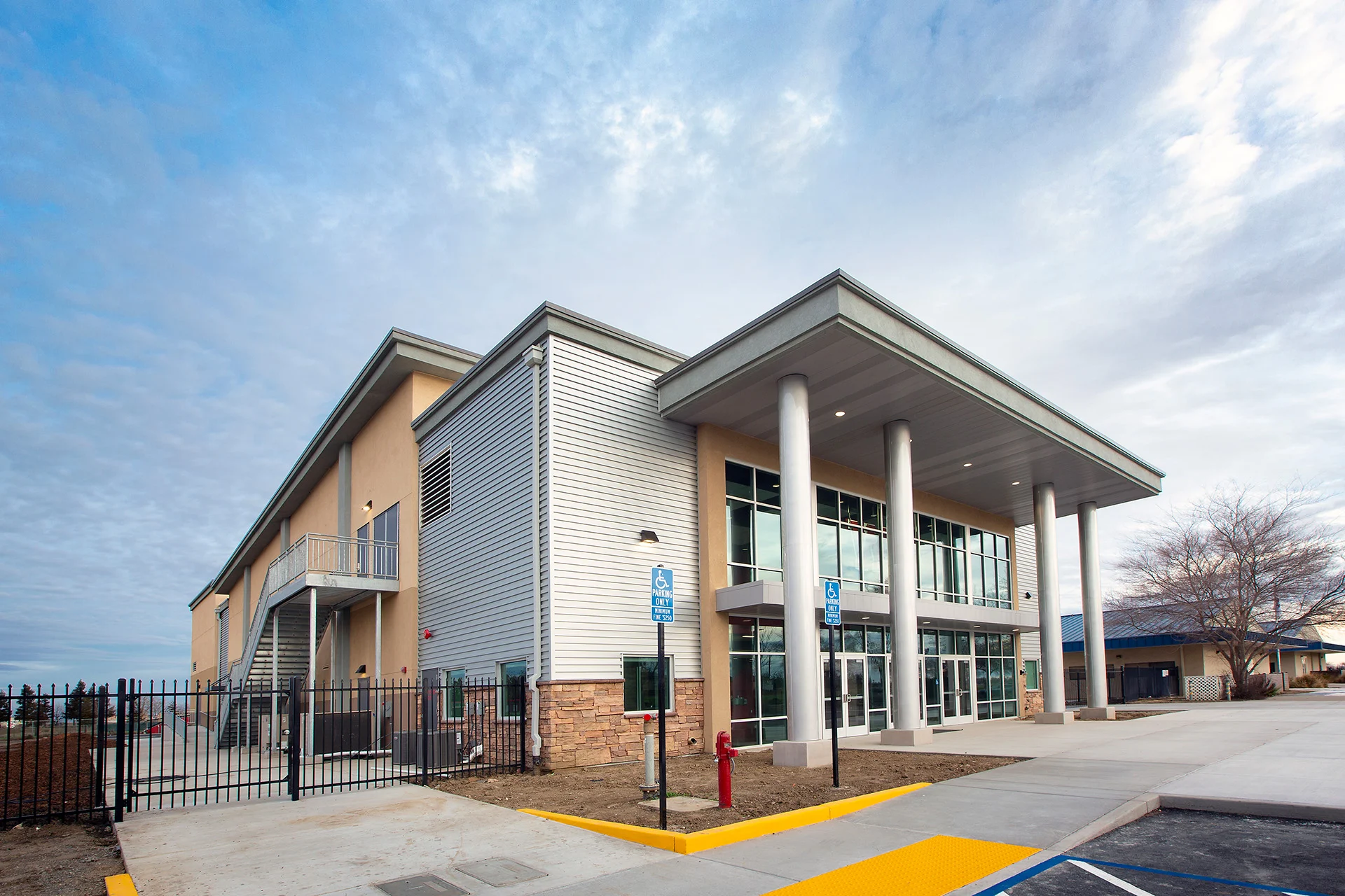 Woodland Christian - Theatre exterior church building church architect