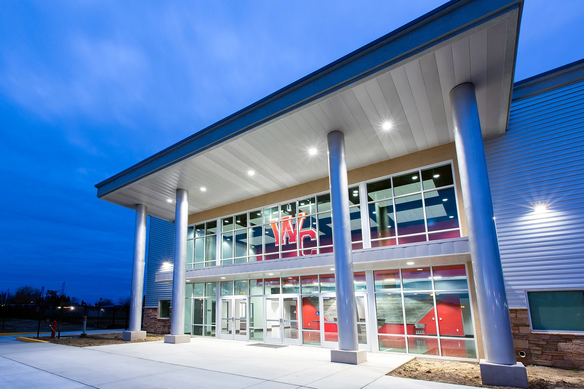 Woodland Christian - Theatre exterior church building church architect