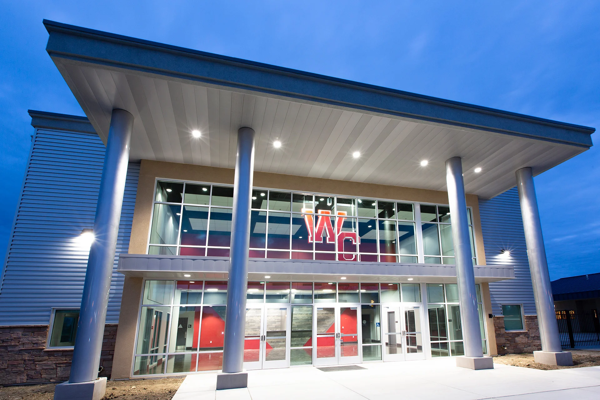 Woodland Christian - Theatre exterior church building church architect