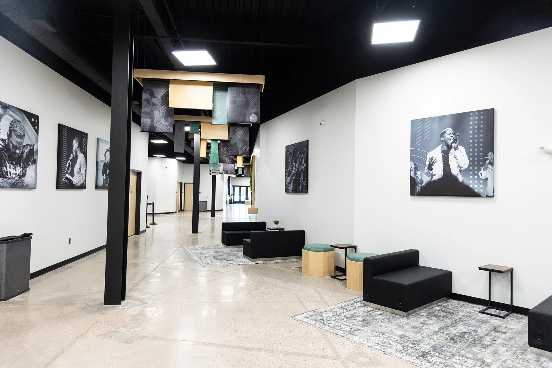 Zeal lobby hallway church building church architect