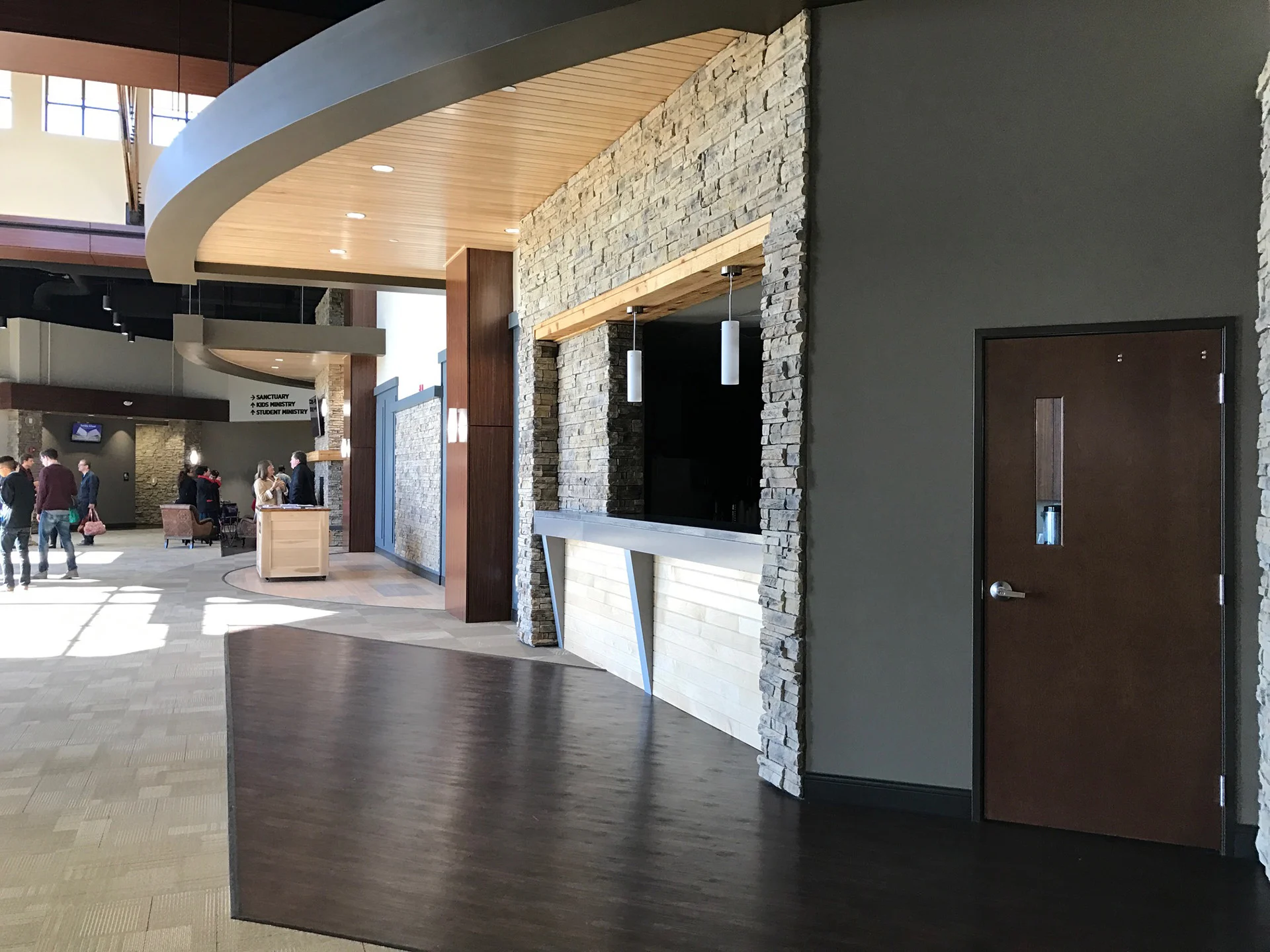 Buck Run Lobby church building church architect