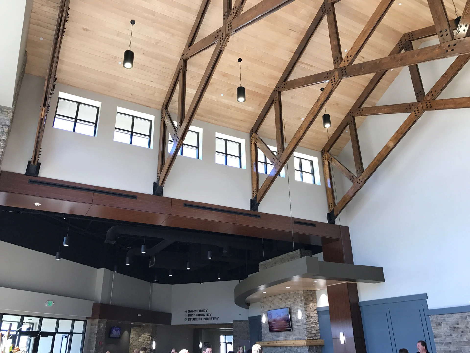 Buck Run lobby church building church architect