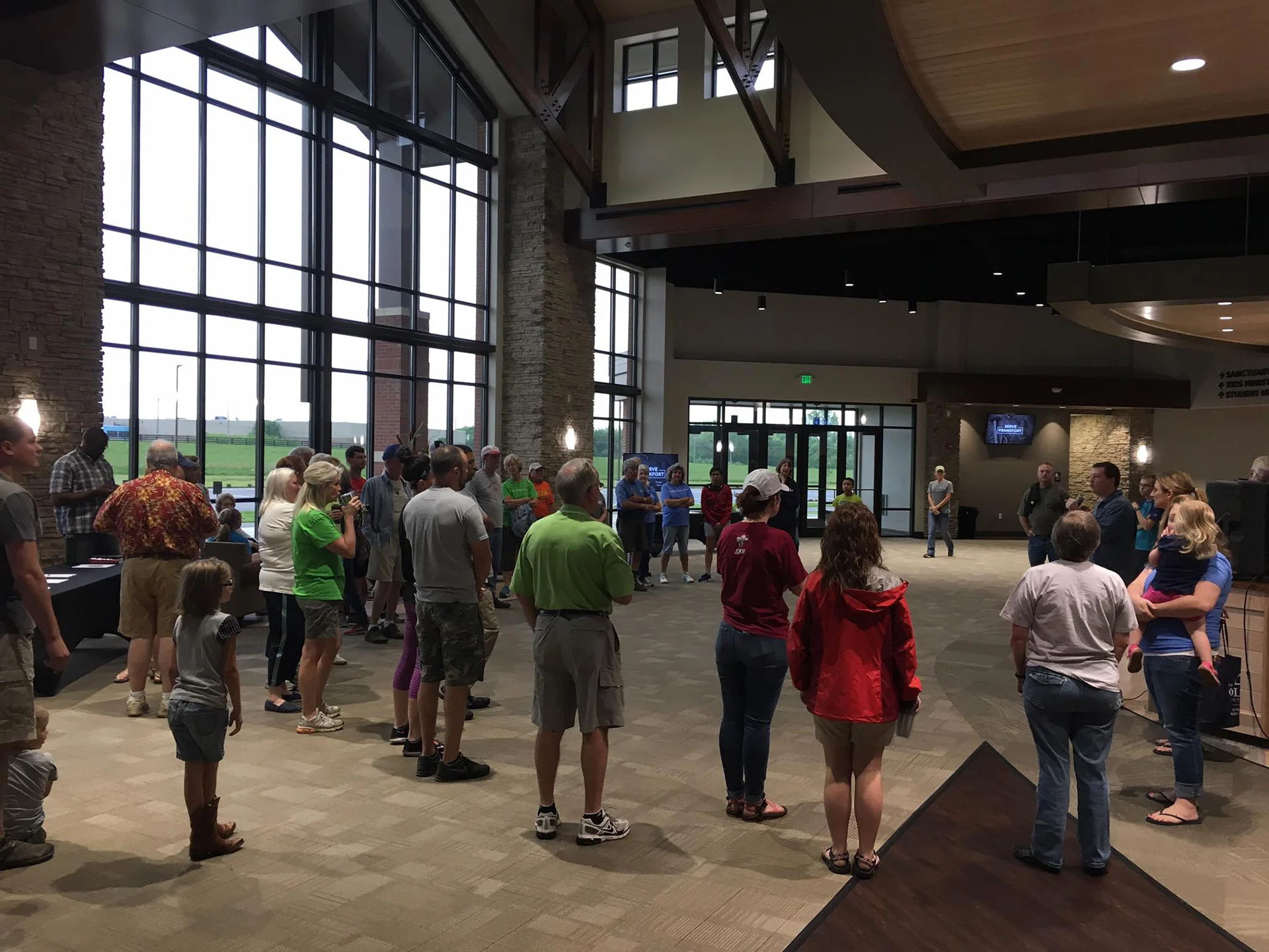 Buck Run lobby church building church architect