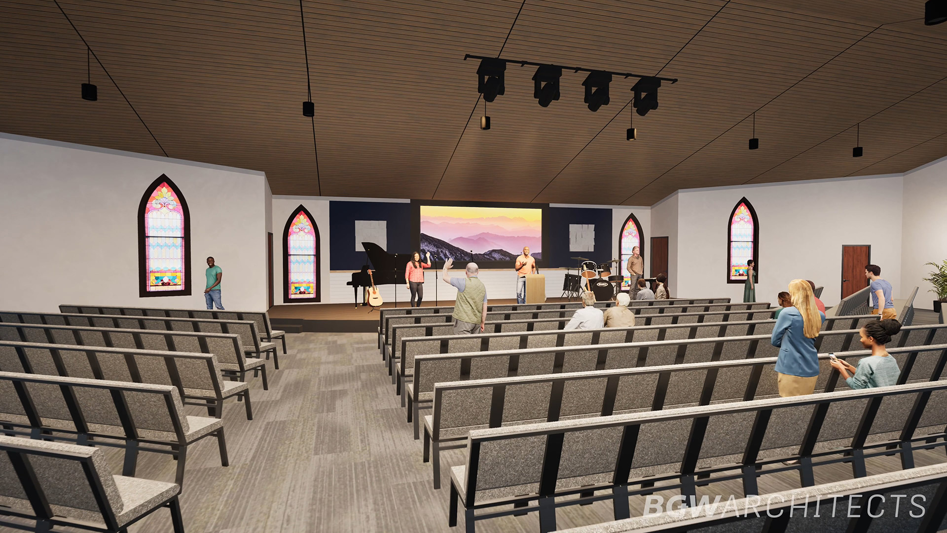 Calvary Baptist Church church building church architect