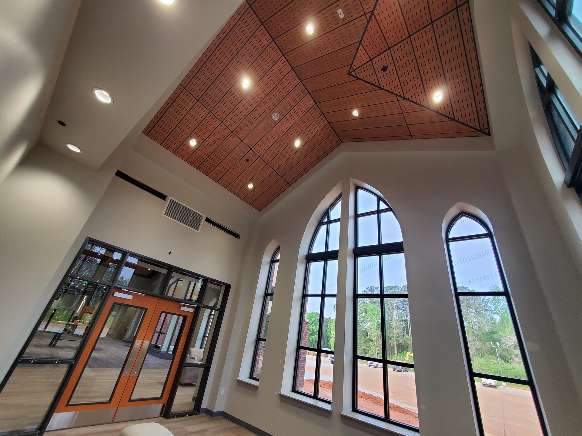 Fairview Baptist Church lobby church building church architect