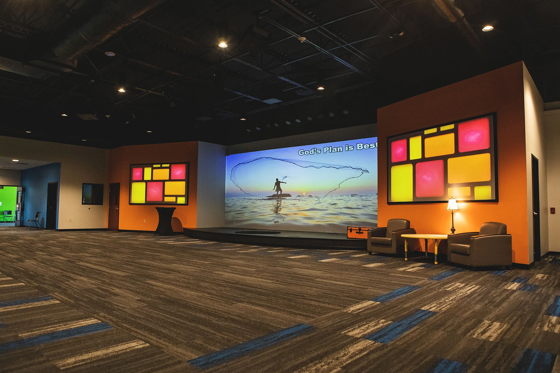 First Christian Church kids lobby church building church architect