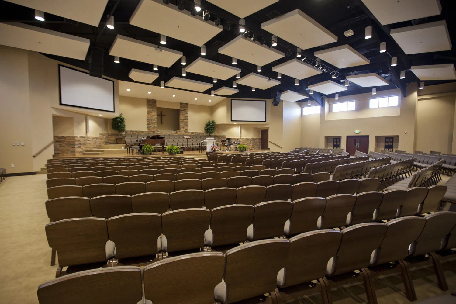 Grace Baptist sanctuary church building church architect