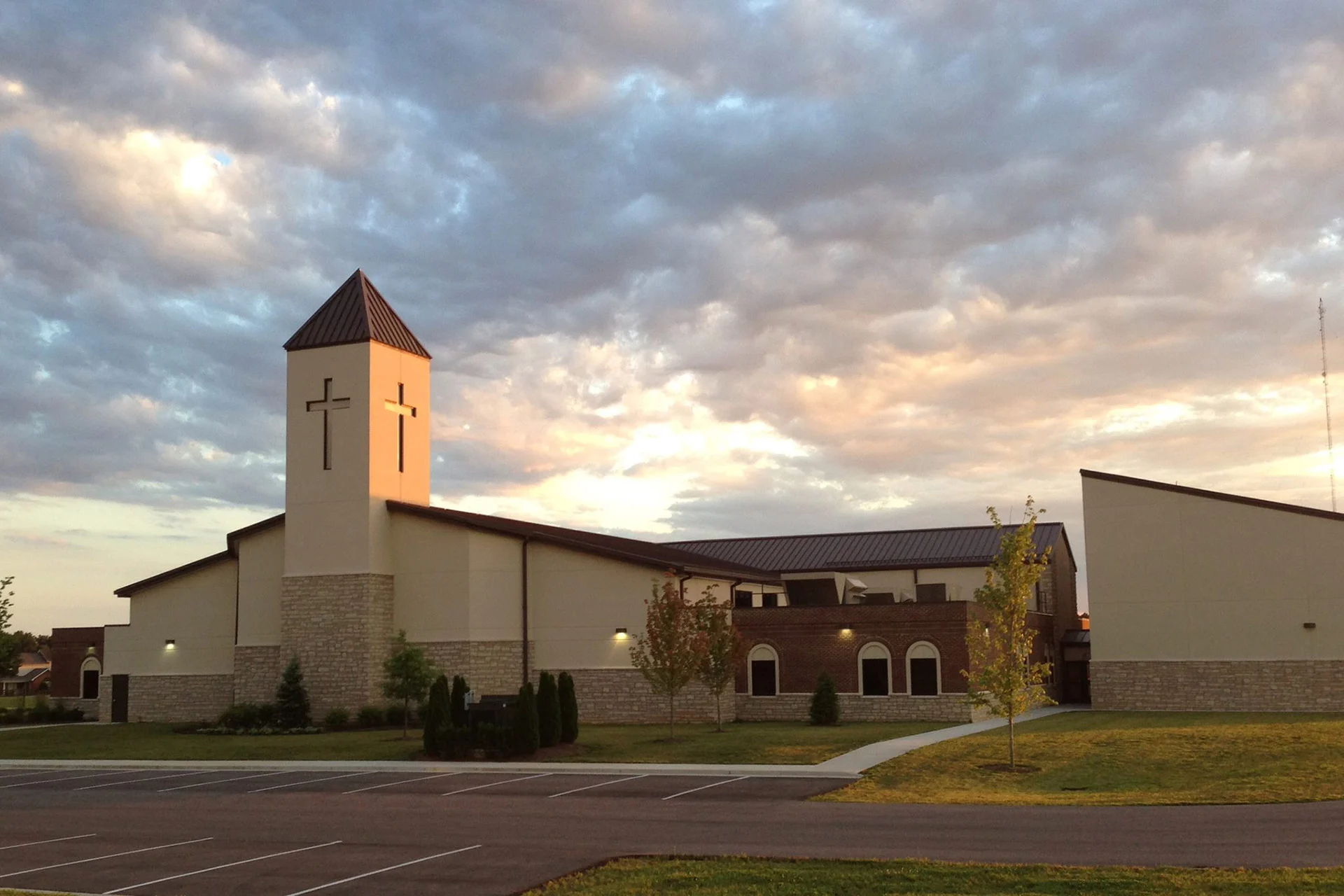 Grace Baptist Somerset exterior church building church architect