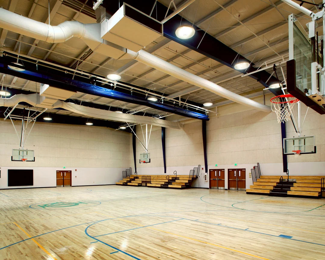 Indian Creek School gym church building church architect