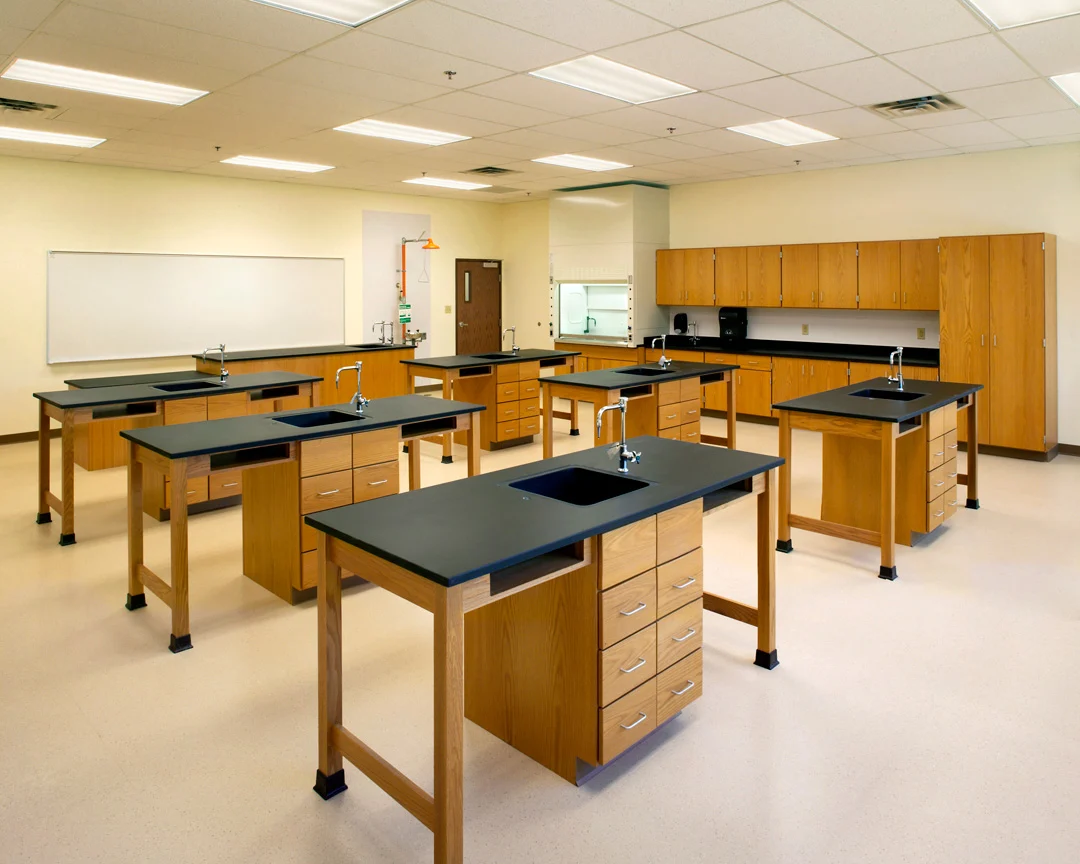 Indian Creek School science room church building church architect