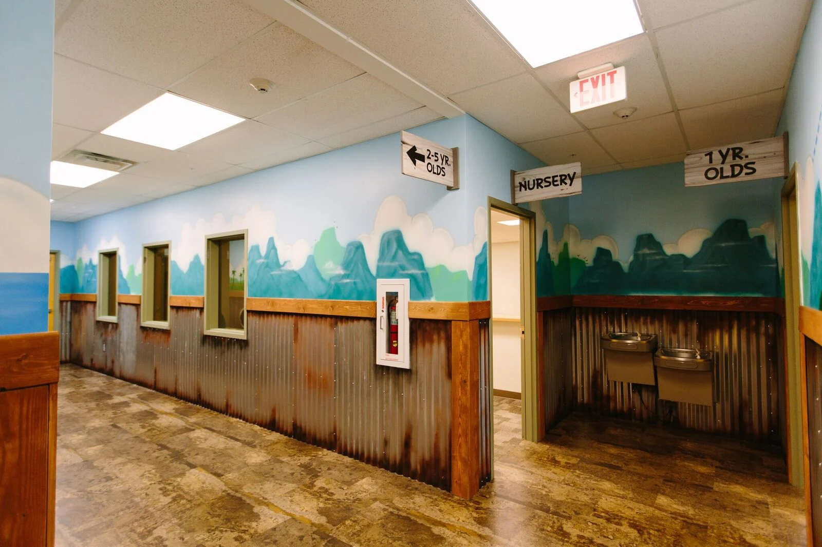 Journey Christian Church hallway church building church architect