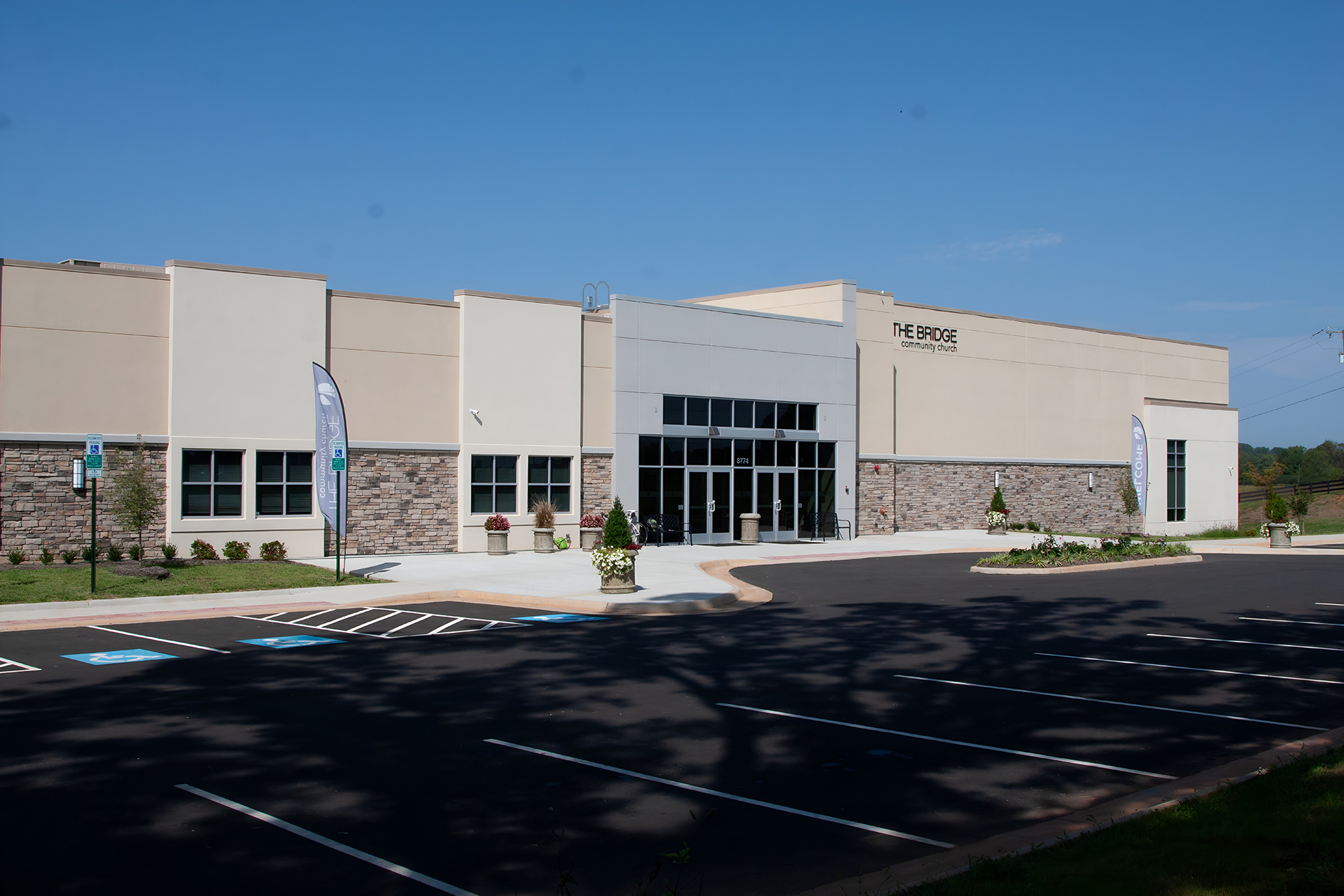 The Bridge Community Church exterior church building church architect