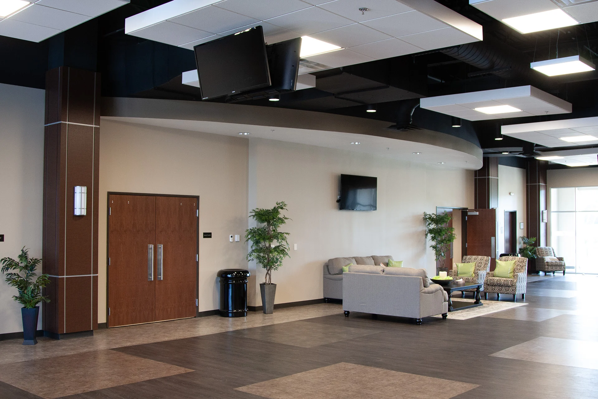 The Bridge Community Church lobby church building church architect