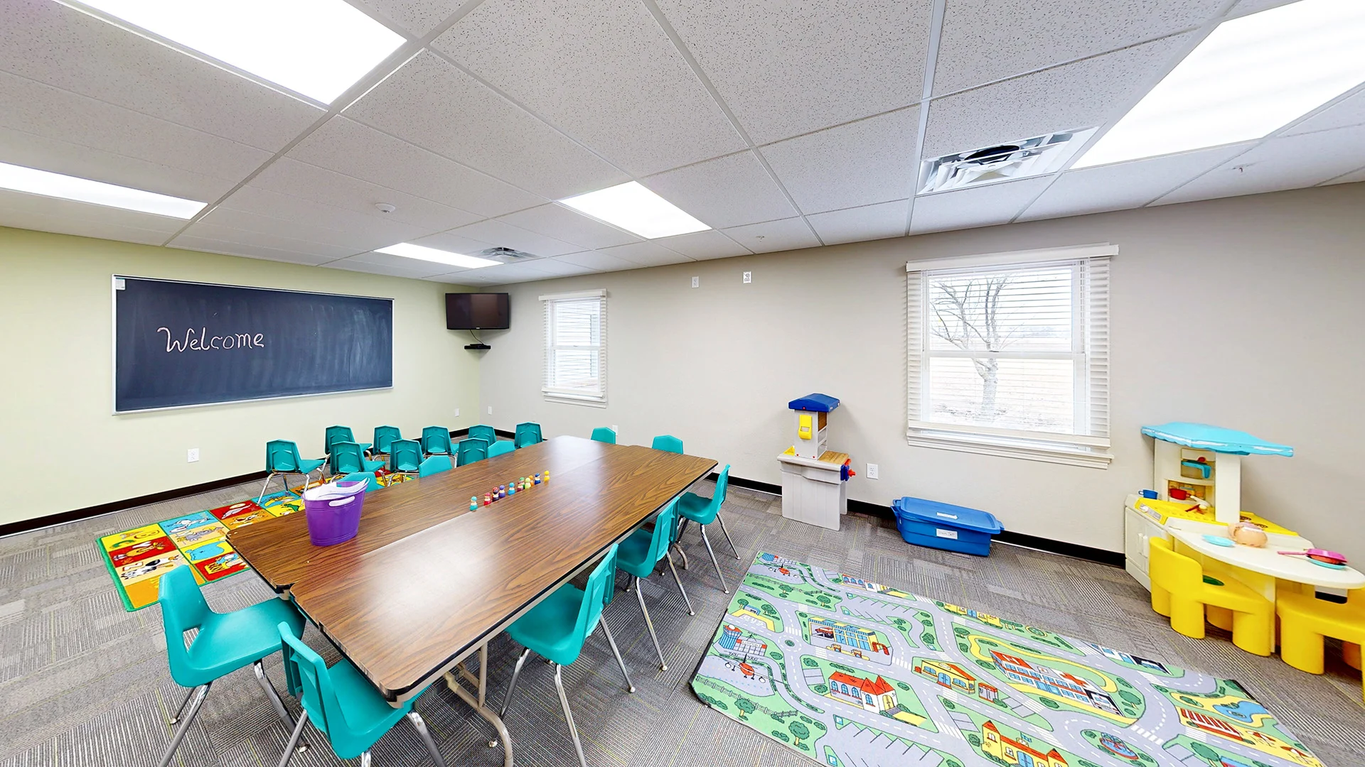Waterville Community Church kids room church building church architect