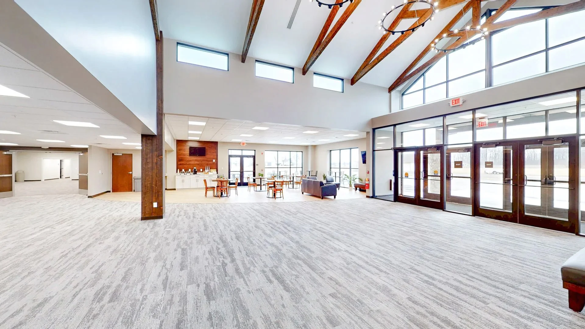 Waterville Community Church lobby church building church architect
