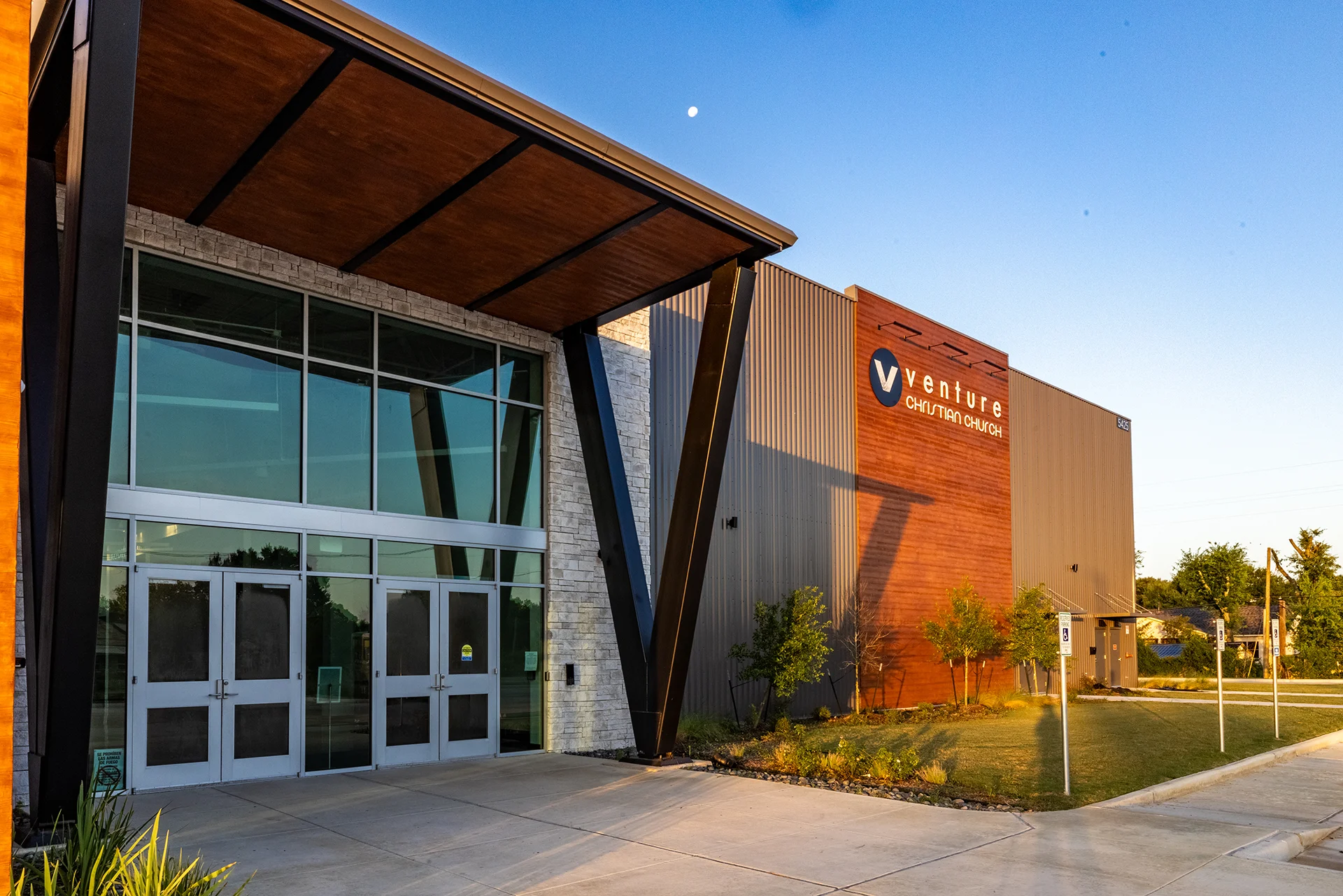 Venture Christian Church exterior church building church architect