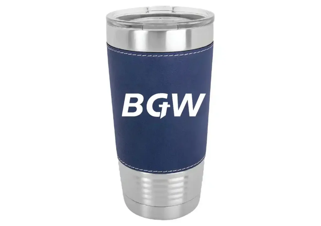 20 Oz Leatherette Tumbler