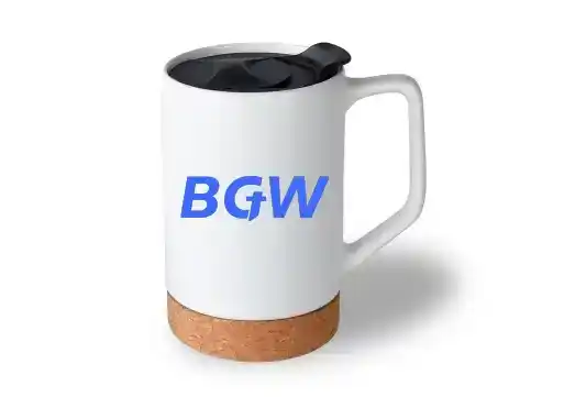 17 OZ Sublimation Mugs with Cork Bottom and Lid